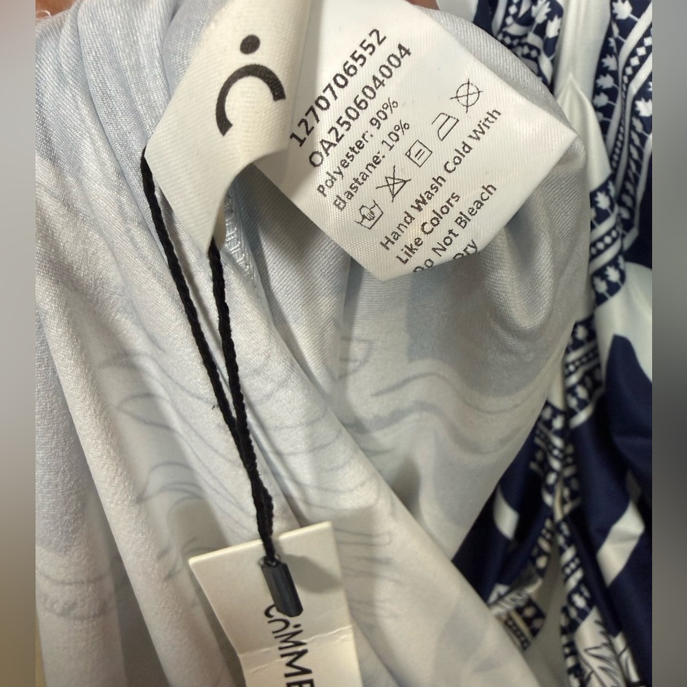Commense Printed Deep V-Neck Midi Dress - Picture 6 of 8
